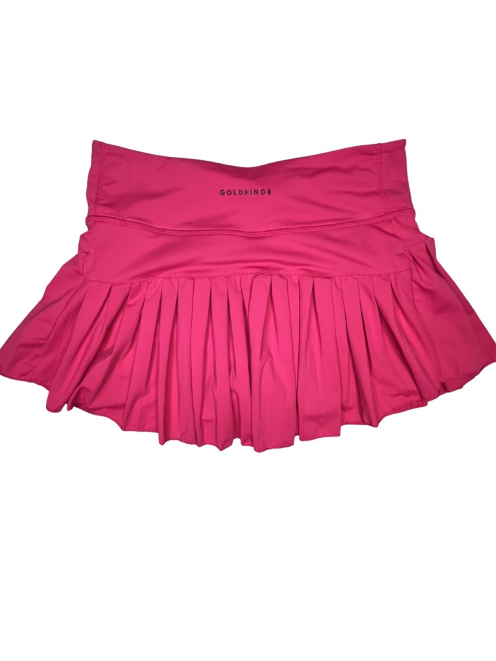 Gold Hinge Pink Pleated Tennis Skort